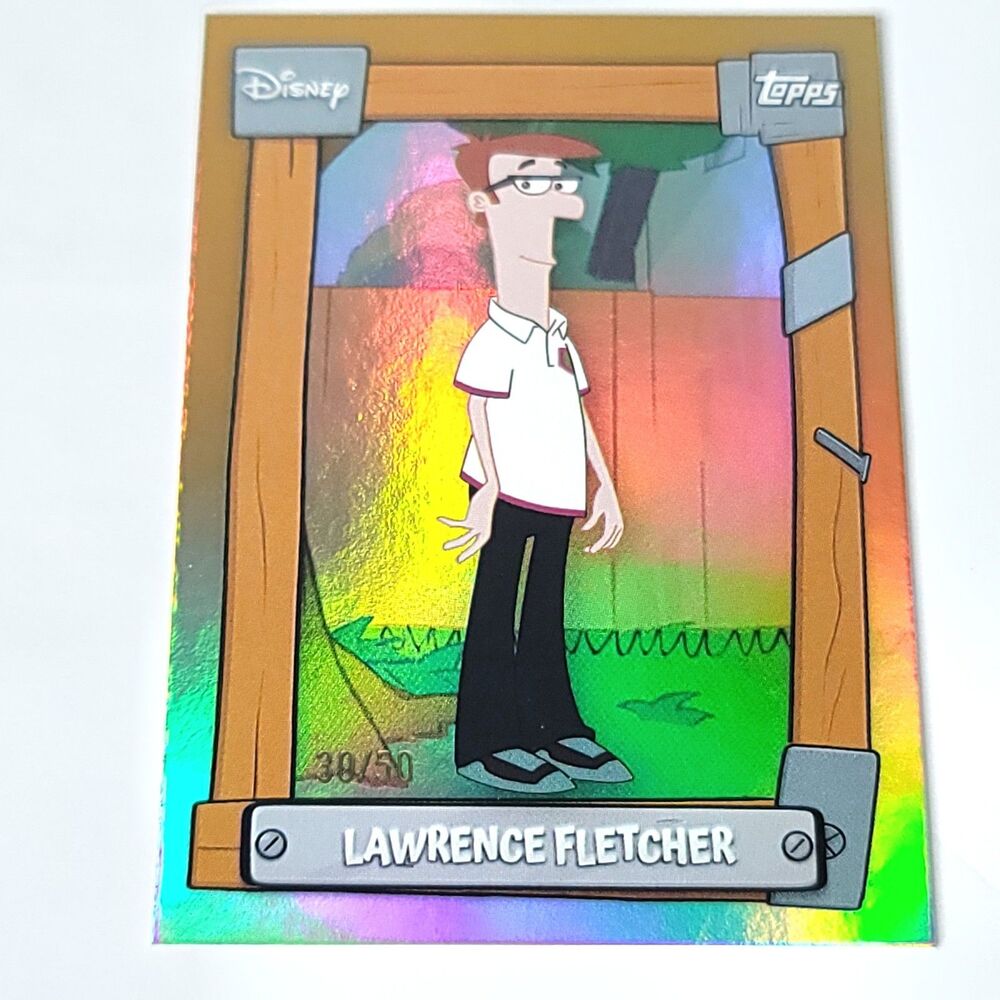 Lawrence Fletcher Phineas And Ferb 2026 Topps Disney Neon Gold 30/50